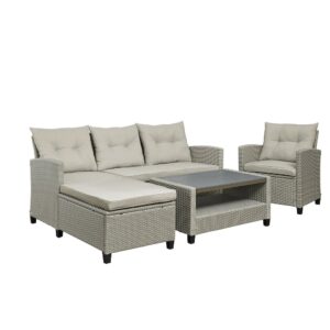 Outdoor Sectional Seating Set (4 piece) from Progressive Furniture