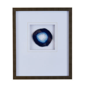 Real Stone Framed Glass and Double Matted Wall Art