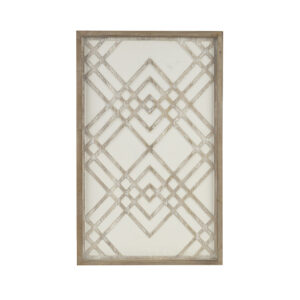 Two-tone Overlapping Geometric Wood Panel Wall Decor