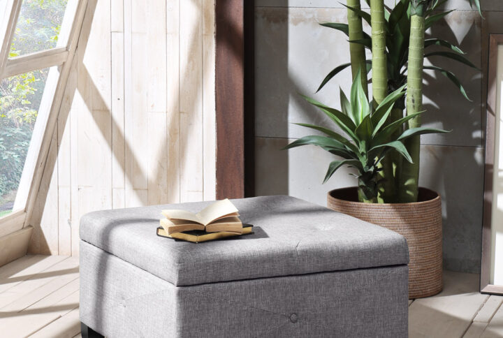 Soft Close Storage Ottoman