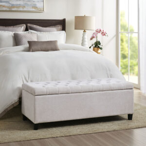 Tufted Top Soft Close Storage Bench