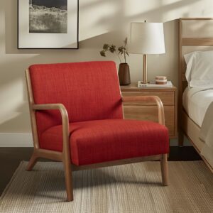 Novak Mid-Century Modern Accent Armchair