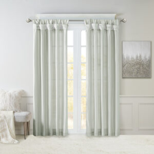 Give your home a decorator’s touch with the Madison Park Emilia Window Curtain. Made from a faux silk fabric