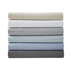 Experience luxurious sleep with our finest deep pocket cotton blend polyester sheet set. Sateen weave is exclusively made of high-quality 1500 thread count which creates a glossy and smooth fabric. Keep your bedding pristine with this unique fabric blend that resists wrinkles and reduces shrinkage. These sheets have been brushed with a peached finish for an ultra-soft feel. This sheet set is also OEKO-TEX certified