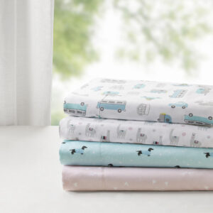 Bring a fun and charming look to your bedroom with Intelligent Design’s Novelty Print Sheet Set. Featuring adorable and chic novelty prints in soft hues