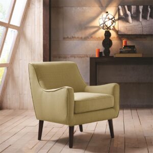 Update your living room with the Madison Park Oxford Mid-Century Accent Chair. Featuring mid-century inspired curves