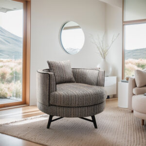 Embrace modern comfort with the inviting Chapel Hill Harper Swivel Chair