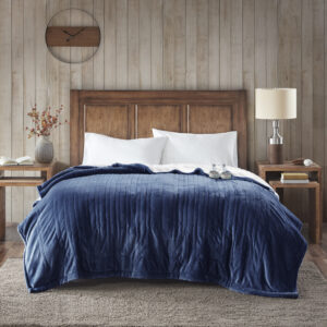 Sleep in ease in the Woolrich heated blanket with Secure Comfort Technology