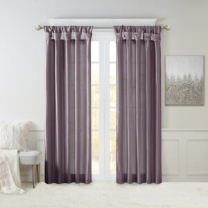 Give your home a decorator’s touch with the Madison Park Emilia Window Curtain. Made from a faux silk fabric