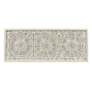 Adorn your wall with the INK+IVY Henna rice paper wood frame finish wall decor. This alternative piece features medallion motif design handmade into a delicate natural rice paper that adds unique