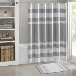 Update your bathroom with the Madison Park Spa Cotton Bath Rug. This 100% cotton