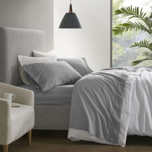 Experience refreshing comfort with the Madison Park Linen Blend 4 Piece Sheet Set. Made from breathable cotton that has been paired with the rich texture of linen