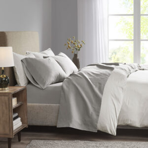 Wrap yourself in a cool and comfortable sleep with this moisture wicking luxurious brushed microfiber sheet set. This soft and lightweight sheet set features 3M Scotchgard moisture treatment that wicks away moisture to keep you cool. Fade and stain resistant