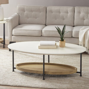 Modernize your living room decor with the Madison Park Beaumont Coffee Table. Flaunting an eye-catching design