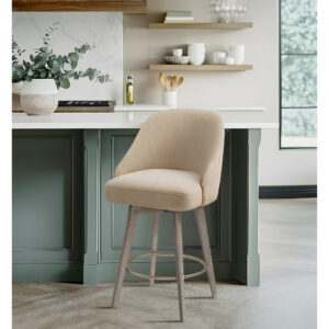 Elevate your kitchen or dining space with the Madison Park Pearce Swivel Counter Stool