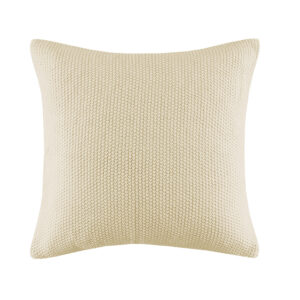 The INK+IVY Bree Knit Square Pillow Cover offers a simple and cozy addition to your living room decor. This knit pillow cover is made from ultra-soft acrylic to create a casual cottage look. A hidden zipper closure provides a clean finished edge to the design. Machine washable for easy care