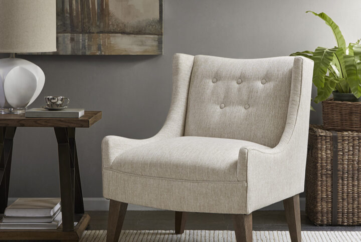 The Madison Park Malabar Accent Chair provides a simple