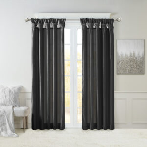 Give your home a decorator’s touch with the Madison Park Emilia Window Curtain. Made from a faux silk fabric