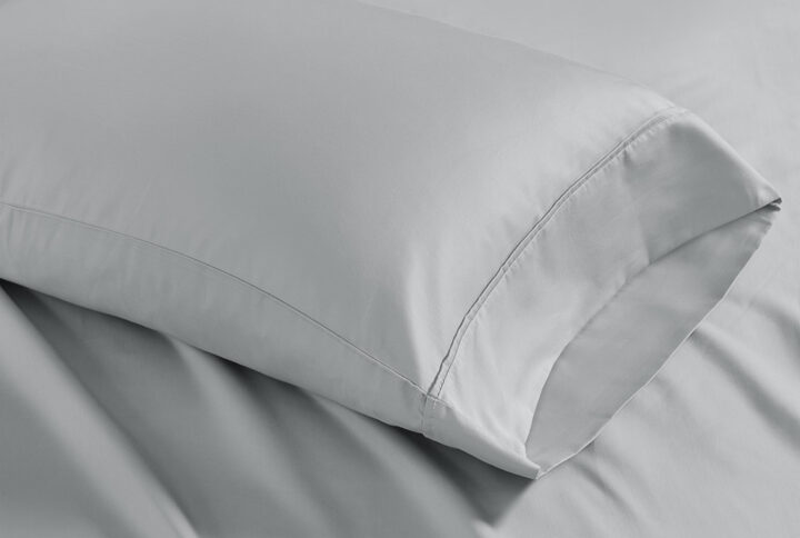 Experience luxurious sleep with our finest cotton blend pillowcases. Sateen weave is exclusively made of high-quality 1500 thread count which creates a glossy and smooth fabric. Keep your bedding pristine with this unique fabric blend that resists wrinkles and reduces shrinkage. These pillowcases have been brushed with a peached finish for an ultra-soft feel.This product is OEKO-TEX certified