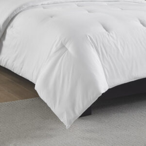 this comforter features a honeycomb texture that adds dimension and visual interest to the bed. Oversized dimensions make it a great choice even for extra-deep mattresses