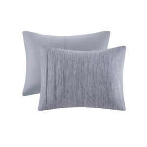 this oversized duvet cover showcases a chambray-look and soft feel. A solid