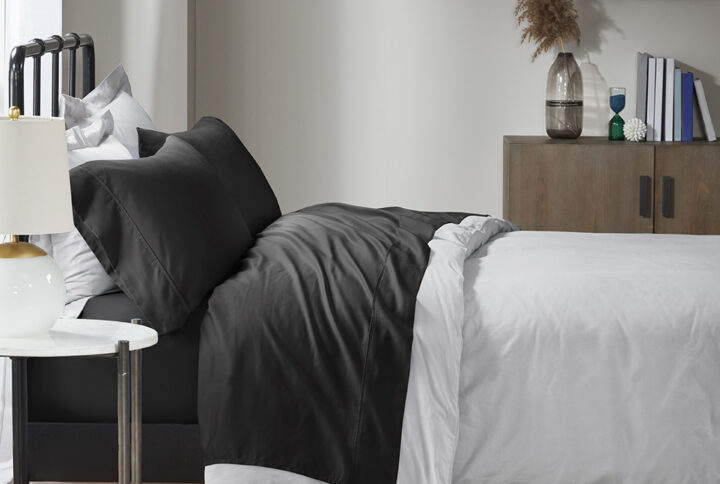 Experience luxurious sleep with our finest deep pocket cotton blend polyester sheet set. Sateen weave is exclusively made of high-quality 1500 thread count which creates a glossy and smooth fabric. Keep your bedding pristine with this unique fabric blend that resists wrinkles and reduces shrinkage. These sheets have been brushed with a peached finish for an ultra-soft feel. This sheet set is also OEKO-TEX certified