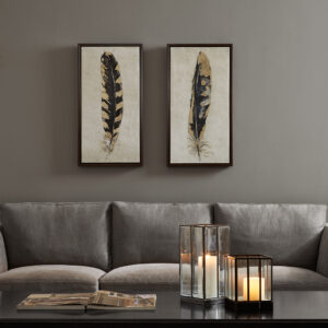 this framed wall art set provides a soft