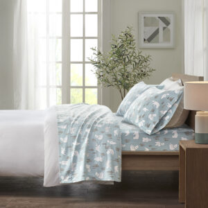 Keep warm and cozy with this ultra-soft cotton flannel sheet set