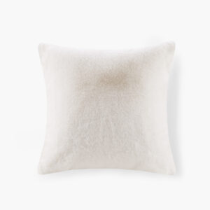 The face of the pillow flaunts a premium luxury faux fur