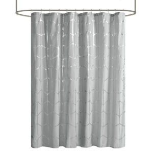 this stunning shower curtain creates a fun and eye-catching look!  Machine washable for easy care