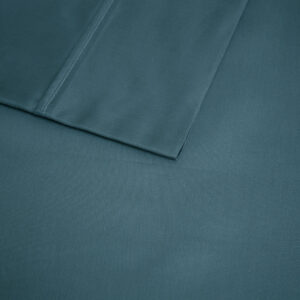 these deep pocket cotton blend polyester sheets feature a cooling treatment to help you stay cool