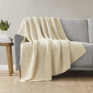 Bundle up in the warm and cozy comfort of the INK+IVY Bree Knit Throw. This ultra-soft