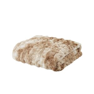 Ruched Faux Fur Throw