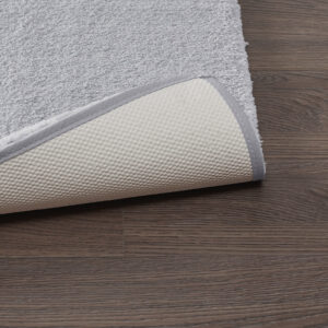 while also featuring a proprietary quick-dry technology keeping rug feeling soft and dry each time you step onto it. The heavy duty non-skid latex backing helps keep the rug in place throughout the day