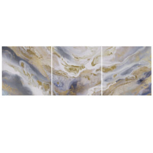 Enhance your space with the 3-Piece Abstract Canvas Set. Luxurious and glamorous