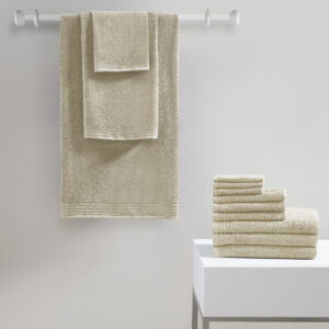 The 510 Design Big Bundle 100% Cotton 12 PC Bath Towel Set provides a simple and easy update to complete your bathroom. This lightweight towel set is made from 100% cotton for a super soft and natural feel