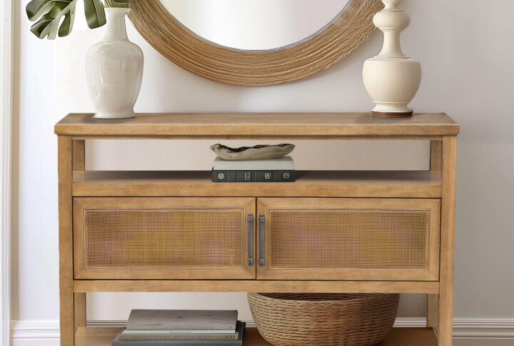 Discover the Naomi Storage Console Table from Martha Stewart's Lily Pond collection