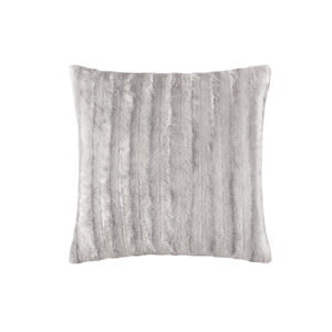 Indulge in luxury and comfort with this solid faux fur square pillow. Made from an ultra soft plush fabric