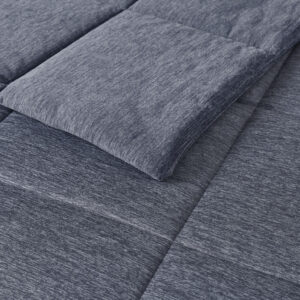 this blended fabric feels cool and breathable to even the hottest of sleepers. This silky smooth comforter features heathered yarns to create a chic tonal look that adds a contemporary update to your bedroom. Plus oversized dimensions that looks great even on extra-deep mattresses. Machine washable for easy care and wrinkle resistant. This down alternative comforter is also OEKO-TEX certified