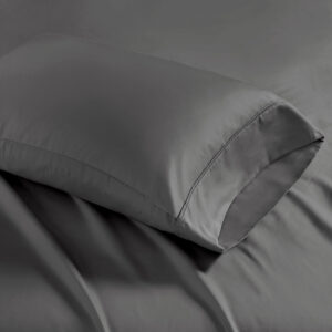 Experience luxurious sleep with our finest cotton blend pillowcases. Sateen weave is exclusively made of high-quality 1500 thread count which creates a glossy and smooth fabric. Keep your bedding pristine with this unique fabric blend that resists wrinkles and reduces shrinkage. These pillowcases have been brushed with a peached finish for an ultra-soft feel.This product is OEKO-TEX certified