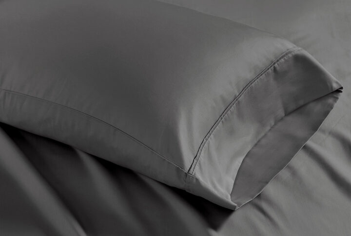 Experience luxurious sleep with our finest cotton blend pillowcases. Sateen weave is exclusively made of high-quality 1500 thread count which creates a glossy and smooth fabric. Keep your bedding pristine with this unique fabric blend that resists wrinkles and reduces shrinkage. These pillowcases have been brushed with a peached finish for an ultra-soft feel.This product is OEKO-TEX certified