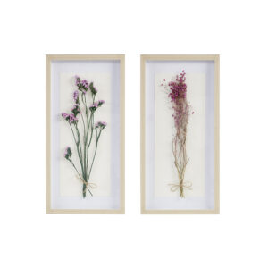 Add a fresh touch to your home with the Madison Park Avant Garden Dried Flower 2-piece Shadow Box Wall Decor Set. This shadowbox framed art features real sundried flowers that are dyed and placed under glass