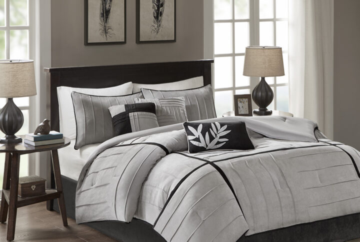 Dune is the perfect comforter collection if you're looking for something that fits your casual lifestyle. This comforter is constructed of high quality microsuede that offers a super soft hand feel. The pintucks give this comforter added design details