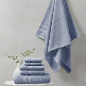 Our Beautyrest Plume 100% Cotton Feather Touch Towel 6 Piece Set offers a perfectly luxurious soft addition to your bathroom. Each towel is made from 750gsm premium quality cotton for a cashmere like hand feel that is also absorbent and durable; as the PVA free 3PLY zero twist like construction provides a long-lasting softness while also making this towel set economical and eco-friendly. These towels are Made in Green by OEKO-TEX