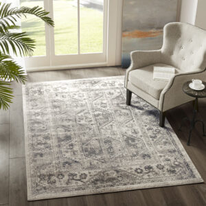 Complete your living space with the transitional allure of the Madison Park Dakota Tile Border Area Rug. This area rug features a soft