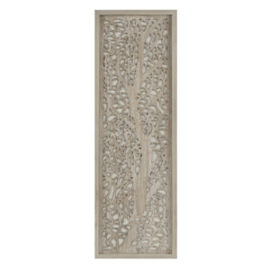 Revive your home with our Madison Park Laurel Branches Laser Cut Tree Framed Panel Wall Decor by Artist Emily Warne. This alternative wall art features a laser-cut MDF botanical branch design in a natural tone for a rustic and stylish touch