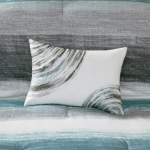 while an embroidered decorative pillow and a solid grey bed skirt to complete the bedding set. A coordinating textured grey cotton sheet set is also included to complement the casual style of the comforter. Bringing the best in health and wellness