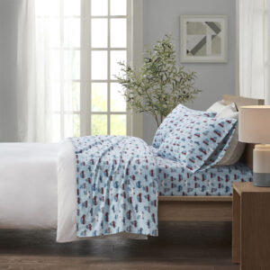 Keep warm and cozy with this ultra-soft cotton flannel sheet set