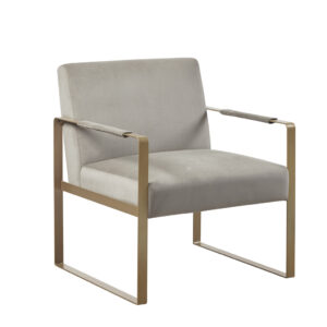 for a stunning modern look. The metal arms are also slightly upholstered to complement the rest of the design. Assembly is required and a tool is included.