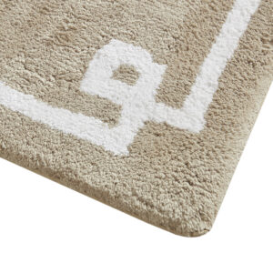 while the plush medium pile weight provides pure soft comfort for your feet. The light latex coated back makes this bath rug skid resistance for better safety